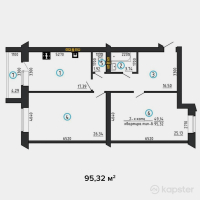 ЖК Alima — 2-ком 95,3 м² (от 26 689 600 тг)
