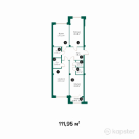 ЖК New Life — 3-ком 112 м² (от 48 138 500 тг)