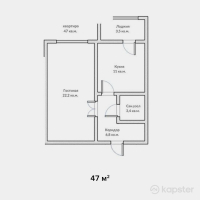 ЖК Комфорт — 1-ком 47 м² (от 16 450 000 тг)