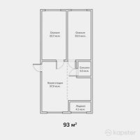 ЖК Комфорт — 3-ком 93 м² (от 32 550 000 тг)