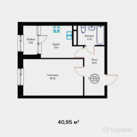 ЖК River Park — 1-ком 41 м² (от 15 561 000 тг)
