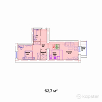 ЖК Lisbon — 2-ком 62,7 м² (от 25 080 000 тг)