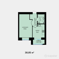 ЖК Anar — 1-ком 38,9 м² (null)