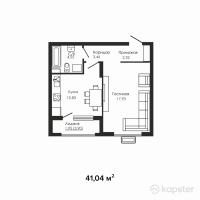 ЖК Aiqyn — 1-ком 41 м² (от 23 598 000 тг)