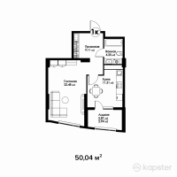 ЖК Four Seasons — 1-ком 50 м² (от 29 773 800 тг)