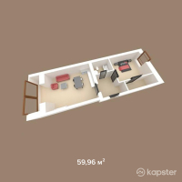 ЖК Абай — 1-ком 60 м² (от 17 388 400 тг)