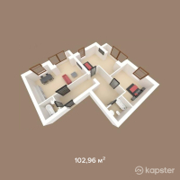 ЖК Абай — 2-ком 103 м² (от 29 858 400 тг)