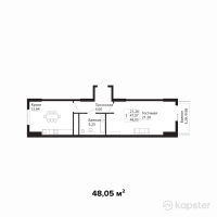 ЖК Shyngys — 1-ком 48,1 м² (от 14 415 000 тг)