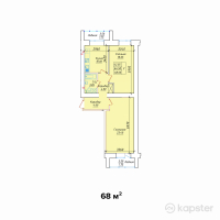 ЖК Фирдаус — 2-ком 68 м² (от 25 160 000 тг)