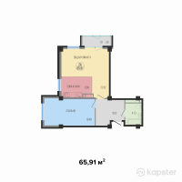 ЖК TUMAR — 2-ком 65,9 м² (от 48 272 484 тг)