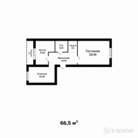 ЖК Qulager — 2-ком 66,5 м² (от 20 615 000 тг)