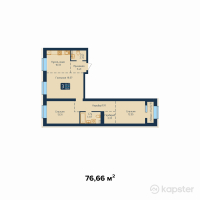 ЖК Otbasy — 3-ком 76,7 м² (от 22 998 000 тг)