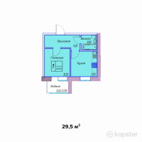 ЖК Safuan — 1-ком 29,5 м² (от 9 440 000 тг)