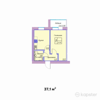 ЖК Safuan — 1-ком 37,1 м² (от 11 872 000 тг)
