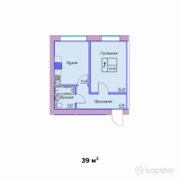 ЖК Safuan — 1-ком 39 м² (от 12 480 000 тг)