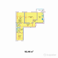 ЖК Safuan — 3-ком 92,5 м² (от 29 587 600 тг)