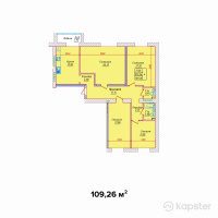 ЖК Safuan — 4-ком 109,3 м² (от 34 963 600 тг)