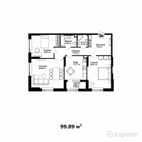 ЖК Respublika — 3-ком 99,9 м² (от 45 949 400 тг)