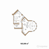 КД REGENT — 2-ком 104 м² (от 86 311 700 тг)