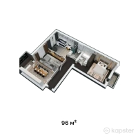 ЖК Модерн — 3-ком 96 м² (от 38 400 000 тг)