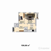 ЖК Aktobe Towers-2 — 2-ком 106,7 м² (от 25 598 400 тг)