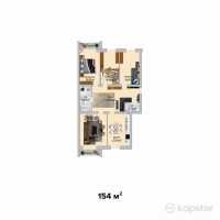 ЖК Aktobe Towers-2 — 4-ком 154 м² (от 36 960 000 тг)