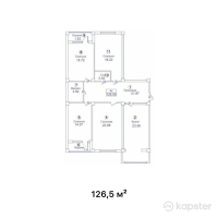ЖК Jana Jay — 4-ком 126,5 м² (от 45 540 000 тг)