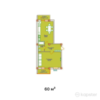 ЖК Latifa — 1-ком 60 м² (от 18 000 000 тг)
