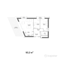 ЖК RAMS Saiahat — 3-ком 93,3 м² (от 79 873 943 тг)