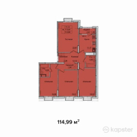 ЖК Park Avenue — 4-ком 115 м² (от 60 024 780 тг)