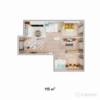 ЖК Park Avenue — 3-ком 115 м² (от 60 030 000 тг)