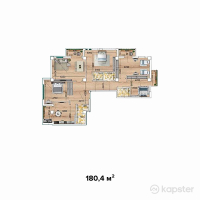 ЖК Магнат — 4-ком 180,4 м² (от 52 316 000 тг)
