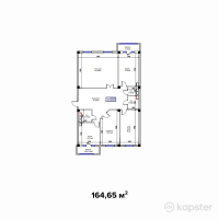 ЖК Самал — 3-ком 164,7 м² (от 51 041 500 тг)