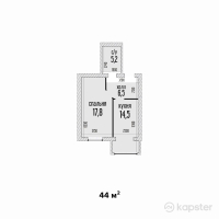 ЖК Lagyltas — 1-ком 44 м² (от 12 320 000 тг)
