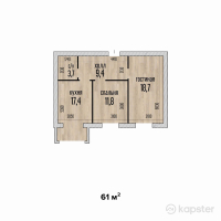 ЖК Lagyltas — 2-ком 61 м² (от 17 080 000 тг)