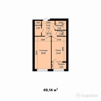 ЖК The Boon — 1-ком 49,1 м² (от 12 285 000 тг)