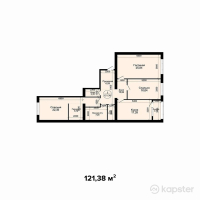 ЖК The Boon — 3-ком 121,4 м² (от 30 345 000 тг)