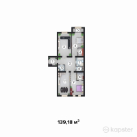 ЖК Aqbosaga — 3-ком 139,2 м² (от 34 795 000 тг)