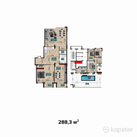 ЖК Monaco — 5-ком 228,8 м² (от 74 360 000 тг)