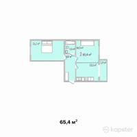 ЖК Suigen-Sai — 2-ком 65,4 м² (от 20 928 000 тг)