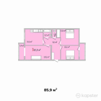 ЖК Suigen-Sai — 3-ком 85,9 м² (от 27 488 000 тг)