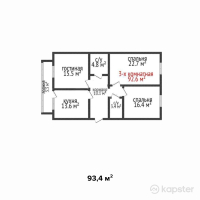 ЖК Suigen-Sai — 3-ком 93,4 м² (от 29 888 000 тг)
