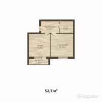 ЖК Bavaria De Luxe — 1-ком 52,7 м² (от 15 810 000 тг)