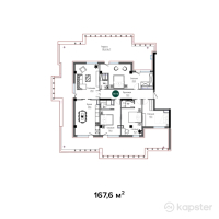 КД Grande Vie — 5-ком 167,6 м² (от 150 840 000 тг)