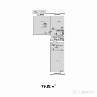 ЖК Diamond — 2-ком 79,8 м² (от 33 524 500 тг)