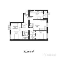 ЖК Manar — 4-ком 122,7 м² (от 65 004 500 тг)