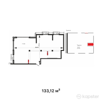 КД Dostyq 300 — 3-ком 133,1 м² (от 259 584 000 тг)