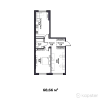 ЖК Arlan — 2-ком 68.7 м² (от 28,837,200 тг)