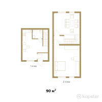 КГ Akbota Village — 3-ком 90 м² (от 40 500 000 тг)