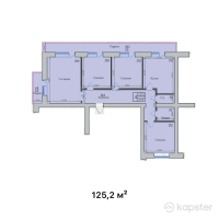 ЖК CHICAGO — 3-ком 125,2 м² (от 47 576 000 тг)